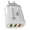Wall charger MACLEAN MCE479W — 3‑port USB quick charger, 18W total output