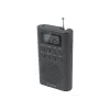 Portable radio Muse M-03 R with FM PLL tuning, LCD display, external antenna, black