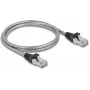 Network Cable DeLOCK RJ45 Cable Cat.6A U/FTP RJ-45 1m Silver