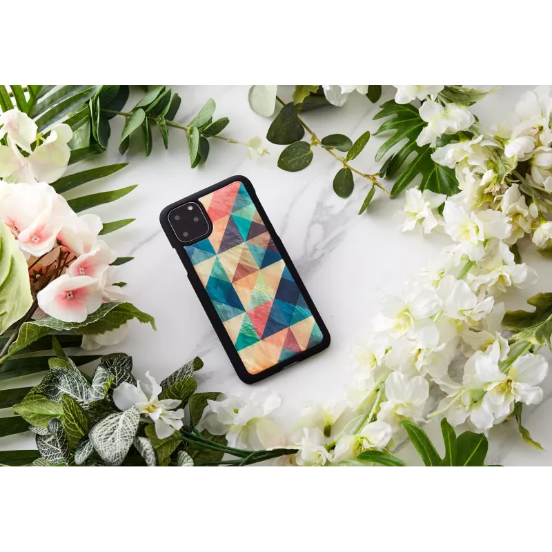 Smartphone Case iKins for iPhone 11 Pro Max — Mosaic Black protective cover