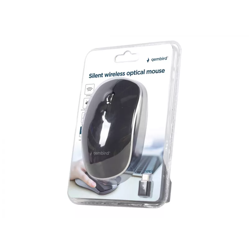 Wireless optical mouse with receiver USB-C