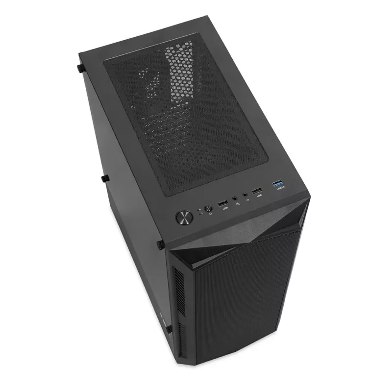 PC Case IBOX LUPUS 27 Midi Tower ATX, tempered glass, RGB, 455×200×380 mm, supports ATX, GPU up to 32 cm