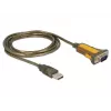 Serial Cable DeLOCK 65840 USB Type-A DB-9 1.5m Black Yellow
