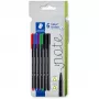 Fineliner Staedtler 334 C6 Black Blue Green Red Violet 5 pcs