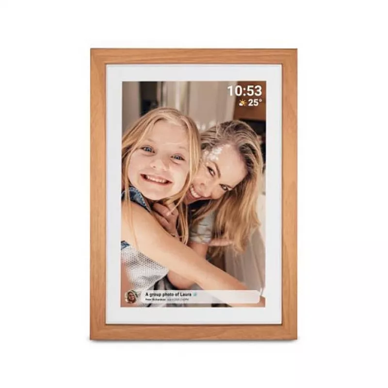 Digital Photo Frame Denver PFF-1040LW 10.1 inch Touchscreen Wi-Fi Wood