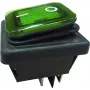 Bachmann Rocker Switch black/gn924.176Serie 3627 Switch bel. 2-pin