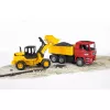 Construction truck with articulated road loader BRUDER, ABS, for ages 3+