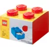 LEGO desk drawer 4 , Storage Box Red, studs