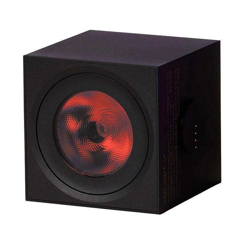 Smart table lamp Yeelight Cube — multicolour, Wi‑Fi/Bluetooth, 2.4 GHz, Bluetooth 5.0, AC 100–240 V, 1.5 m cable, black