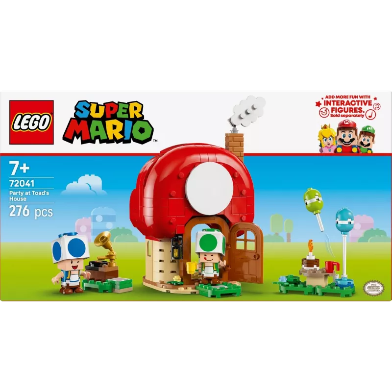 Construction toy LEGO Super Mario Party at the Toad House set 72041 with interactive play features