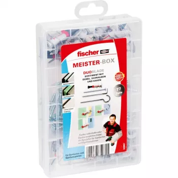 Fischer DUOBLADE 77 master box drywall anchor assortment