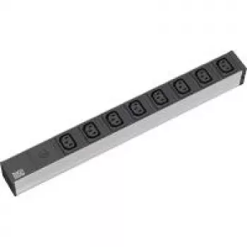 Power Distribution Unit Bachmann 333.408 8 AC Outlets 1U Black Grey Silver