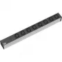 Power Distribution Unit Bachmann 333.408 8 AC Outlets 1U Black Grey Silver