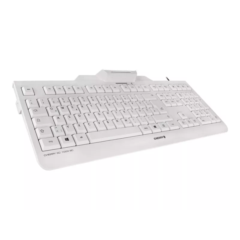 Keyboard CHERRY KC 1000 SC Corded Smartcard Keyboard Light Grey USB QWERTY UK