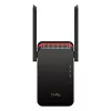 Wi‑Fi signal booster Cudy RE3000 2400–5000 MHz, 802.11ax/ac/n/g/b/a, Ethernet 100 Mbps, external antenna, black/red