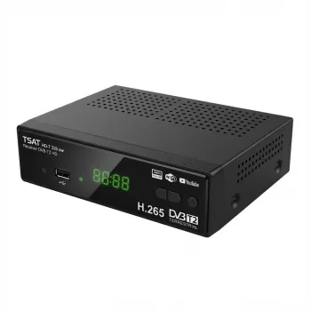 Terrestrial HD receiver TECHNISAT TechniSat HD-T 225 Terrestrial Black, DVB-T/T2, H.265/HEVC, 1 tuner