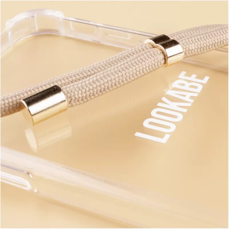 Necklace case Lookabe loo007 gold nude for iPhone 7/8 Plus — wearable phone pouch with strap