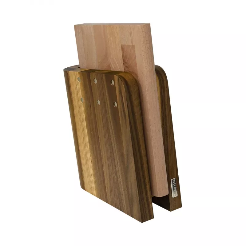 Magnetic Kitchen Block artelegno 86/WL — Walnut Wood magnetic knife holder