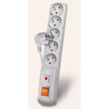 HSK DATA Acar F5 5m power extension 5 AC outlet(s) Indoor/outdoor Grey