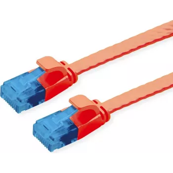 VALUE Patch Cable Cat.6A (Class EA) UTP, extra-Flat, Red, 0,5 m (21.99.2020)