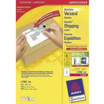Avery Zweckform Avery - White - 99.1 x 93.1 mm 600 label(s) (100 Sheets x 6)