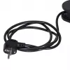 Power extension MACLEAN MCE11 — 8 AC outlets, 1.5 m cable, indoor, black, with on/off switch