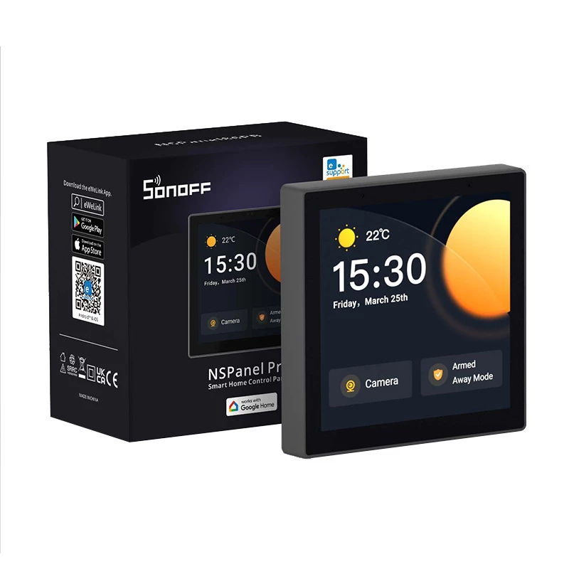 Wall-mounted Smart Control Panel Sonoff NSPanel Pro — Wi‑Fi, Bluetooth, ZigBee support, model NSPanel86PB