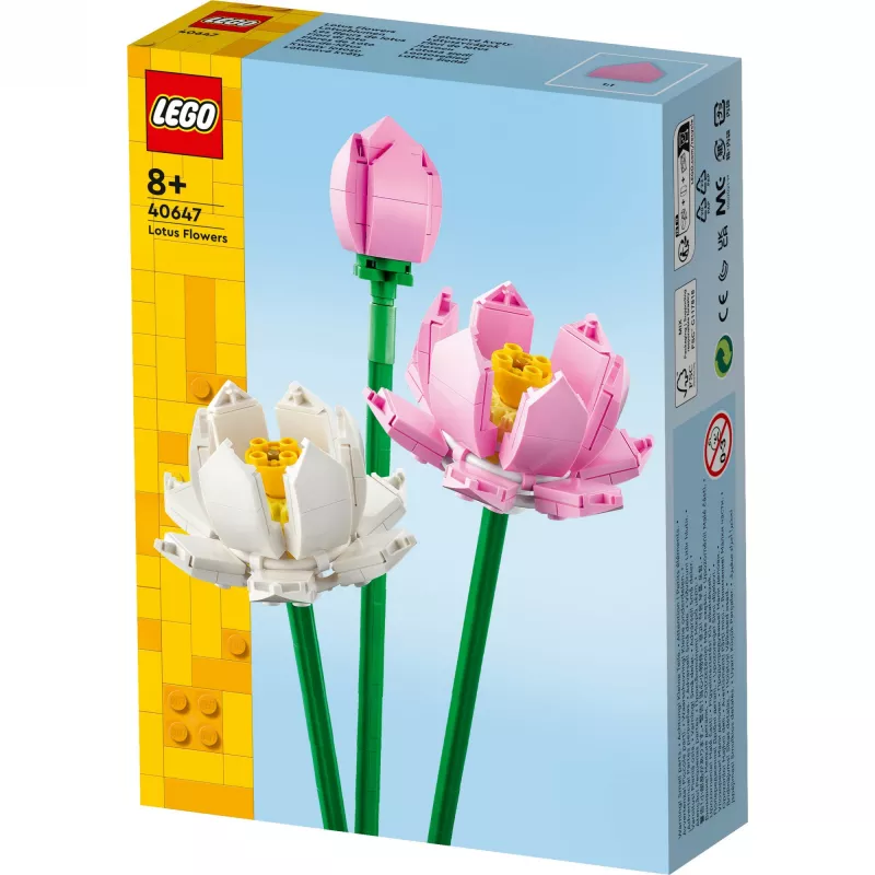 LEGO building set LEGO 40647 Lotus Flowers — Botanical Collection modular model, 220 pieces, height 300 mm, age 8+