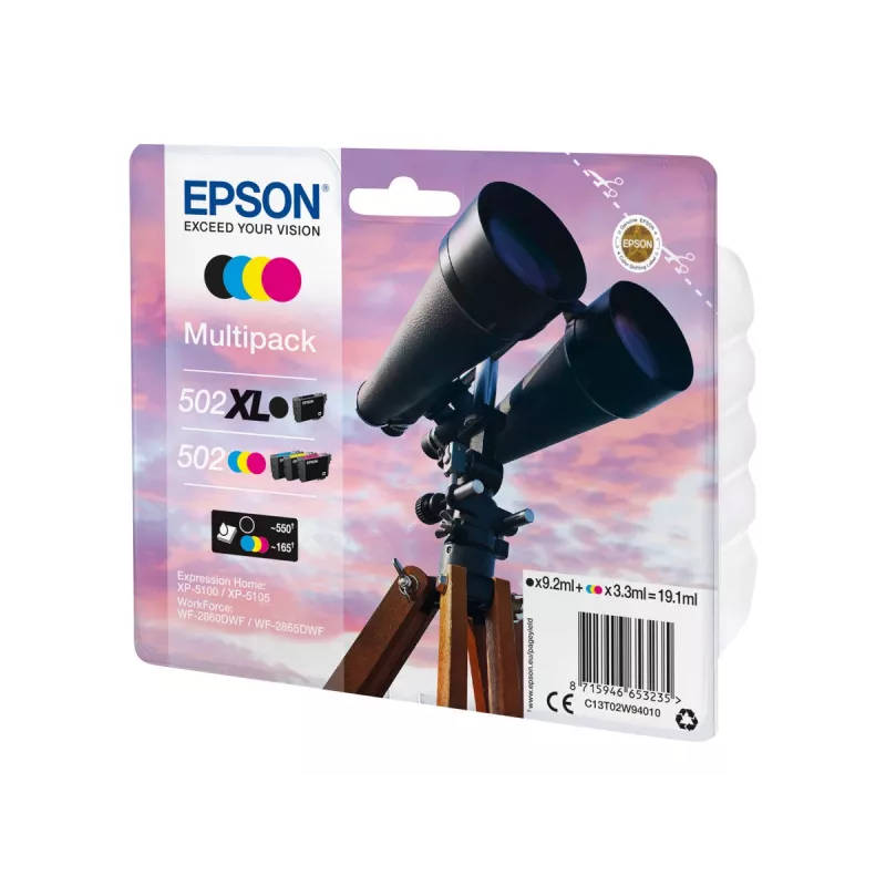 Epson 502 XL toner cartridge 4 pc(s) Compatible Black, Cyan, Magenta, Yellow