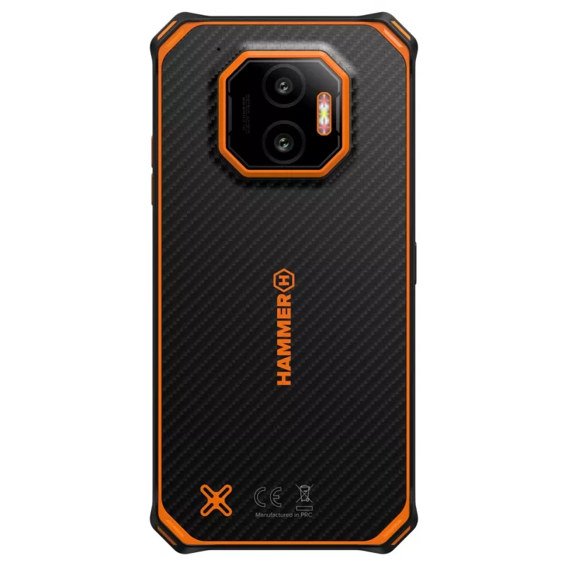 Smartphone HAMMER Energy X2 — Android 15, MediaTek Helio G81, 6.1 inch 1560×720 IPS, 6 GB RAM, 128 GB, Dual SIM, 4G, 50 MP, 5000 mAh, IP68