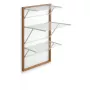 ARREDAMENTI KARIM Wall-mounted drying rack - 63 x 68 cm, Brown