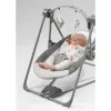 Baby bouncer Lionelo OTTO COZY GREY — compact infant bouncer, soft seat, safety harness