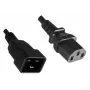 Microconnect PE030605 power cable Black 0.5 m C13 coupler C20 coupler