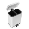 Trash bin Beldray LA035235WHTFEU7 dual compartment 5 L white