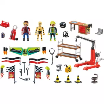 70834 Air Stuntshow Servicestation, Construction Toy