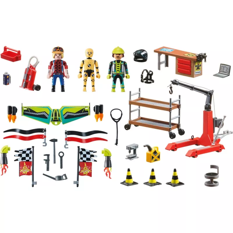 70834 Air Stuntshow Servicestation, Construction Toy