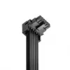 CableMod Basics Universal 12V 2x6 Cable, 90° Connector, 16-Pin to 16-Pin - black, 60 cm, var. B