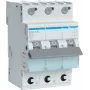 Hager MCS310. Rated Current: 10 A. Type: C-type, Module Quantity (max): 3 Module(e). Width: 52,5 mm, Depth: 70 mm, Height: 83,4 mm (MCS310)
