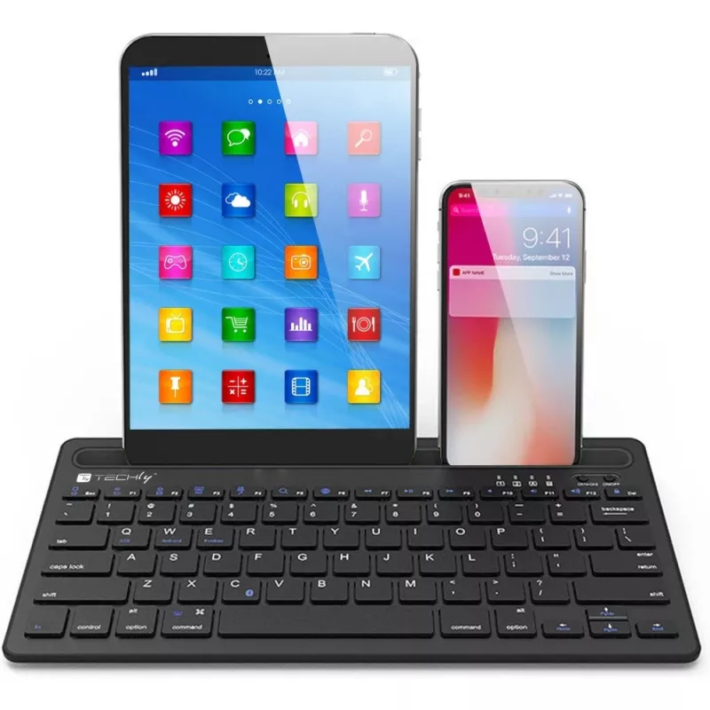 Techly ICTBK102U keyboard Universal Bluetooth QWERTY English Black