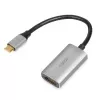IBOX USB-C to HDMI adapter cable, model IACFAK, USB-C (male) to HDMI (female), 4K 60Hz, straight connectors, silver