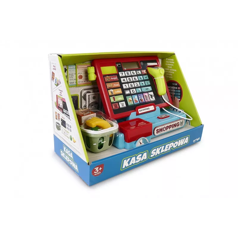 Cash register with scanner and scale