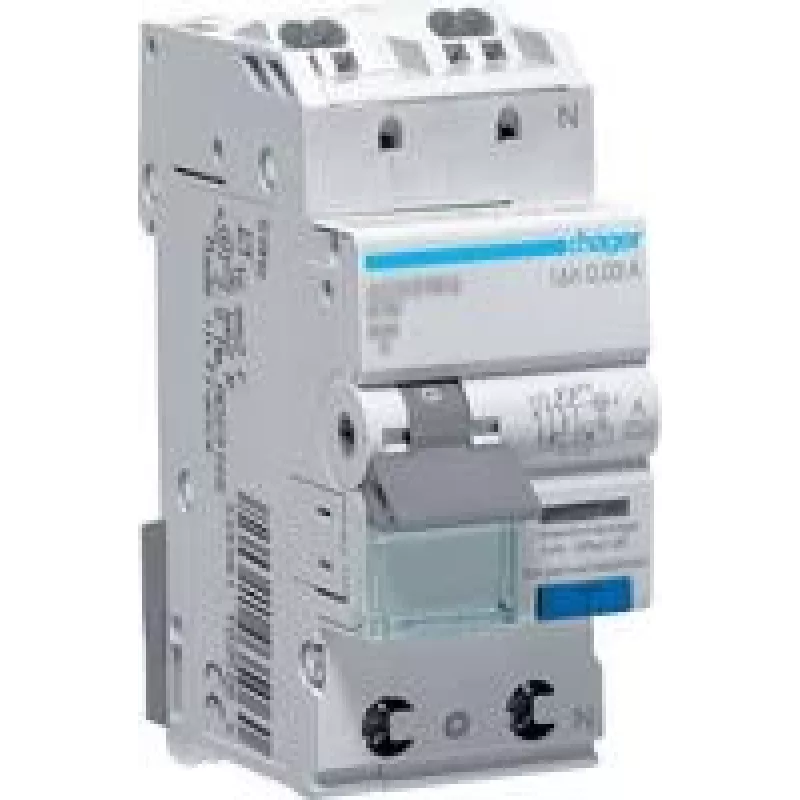 Hager Fehlerstrom-Miniature Circuit Breaker 1P+N127V 6kA B-16A 30mA Type A QC (ADS917D)