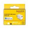 Smart plug DELOCK 11832 — indoor Wi‑Fi smart outlet, 2 A, 2400 MHz, white