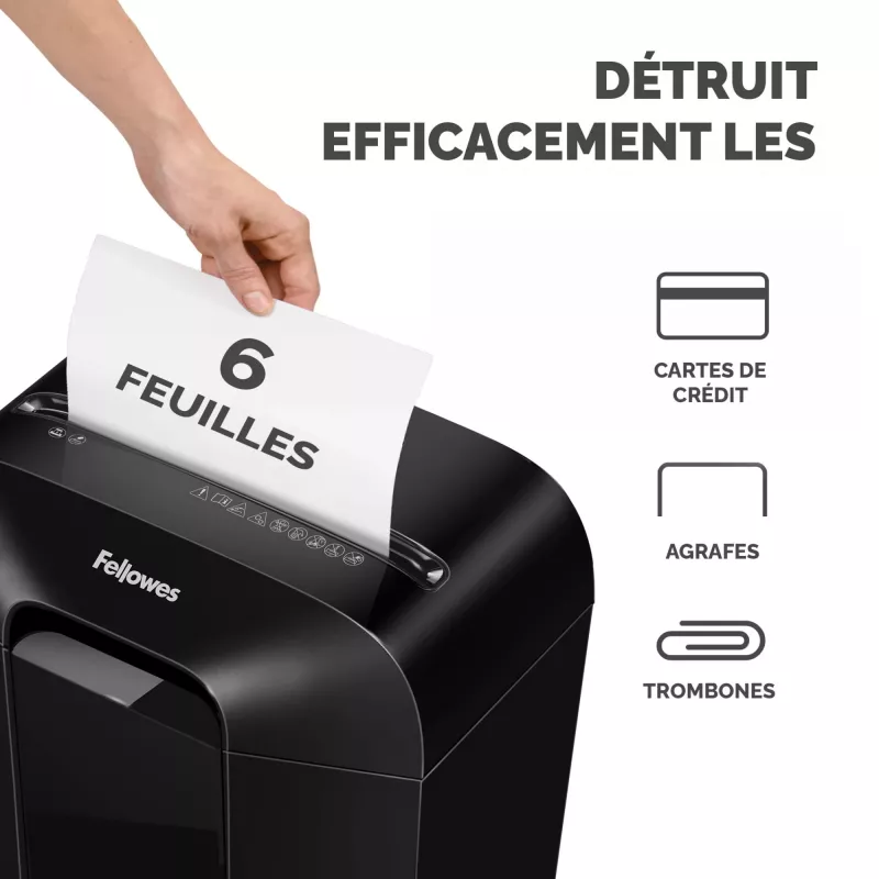 Powershred | LX25 | Black | 11.5 L | Credit cards shredding | dB | Paper handling standard/output 6 sheets per pass | Cross-Cut Shredder | Warranty 24 month(s)