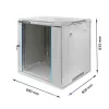 Qoltec 54487 RACK cabinet 19 | 12U | 600 x 635 x 600
