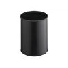 Waste Container Round Polyester Steel Black Durable 330101