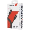 CANYON UC-44, cable, U4-CC-5A1M-E, USB4 TYPE-C to TYPE-C cable assembly 40G 1m 5A 240W(ERP) with E-MARK, CE, ROHS, black
