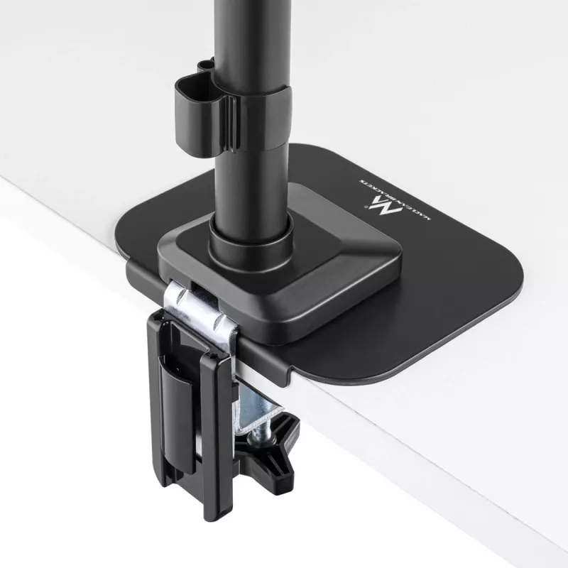 Maclean MC-929 Tabletop Reinforcement Plate for Monitor Desk Mounts, Black