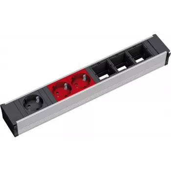 Power Extension Bachmann 912.024 0.2m 3 AC Outlets Black Grey