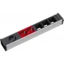 Power Extension Bachmann 912.024 0.2m 3 AC Outlets Black Grey